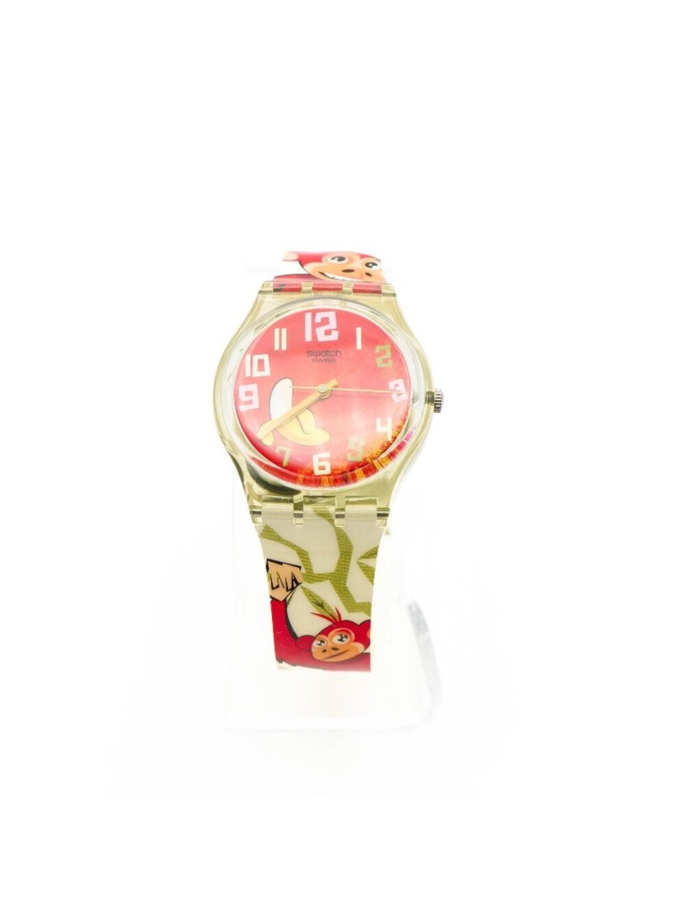 Very Rare Swatch Gent Monkey Party Affen Party GG203 Jungle Banana Watch